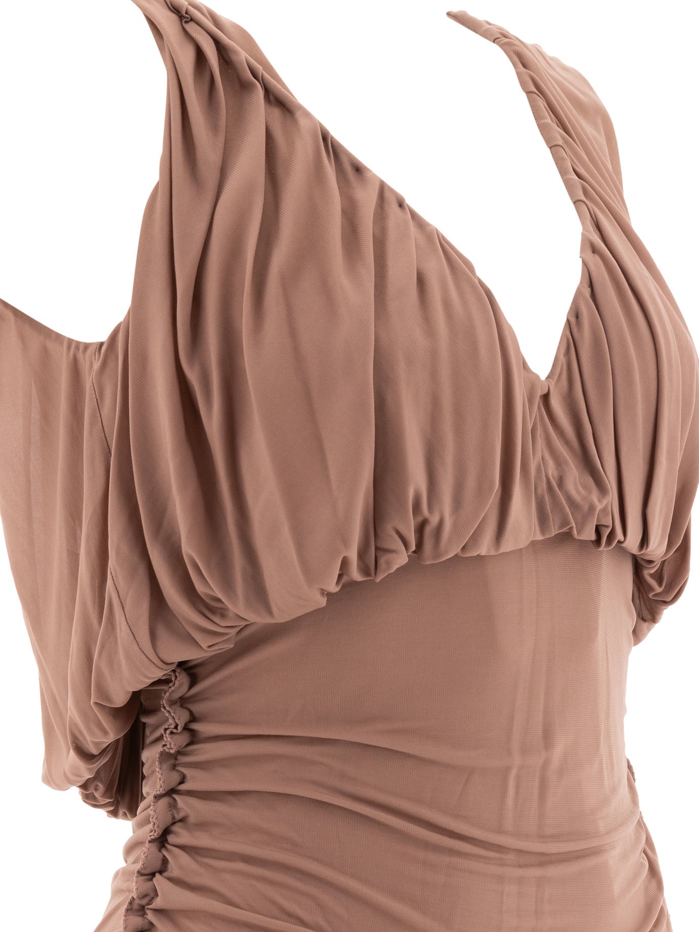 SAINT LAURENT Draped Mini Dress for Stylish Women