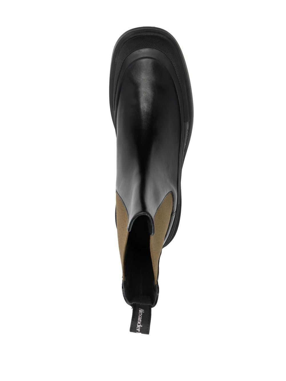 ALEXANDER MCQUEEN Leather Boxcar Ankle Boots for Men