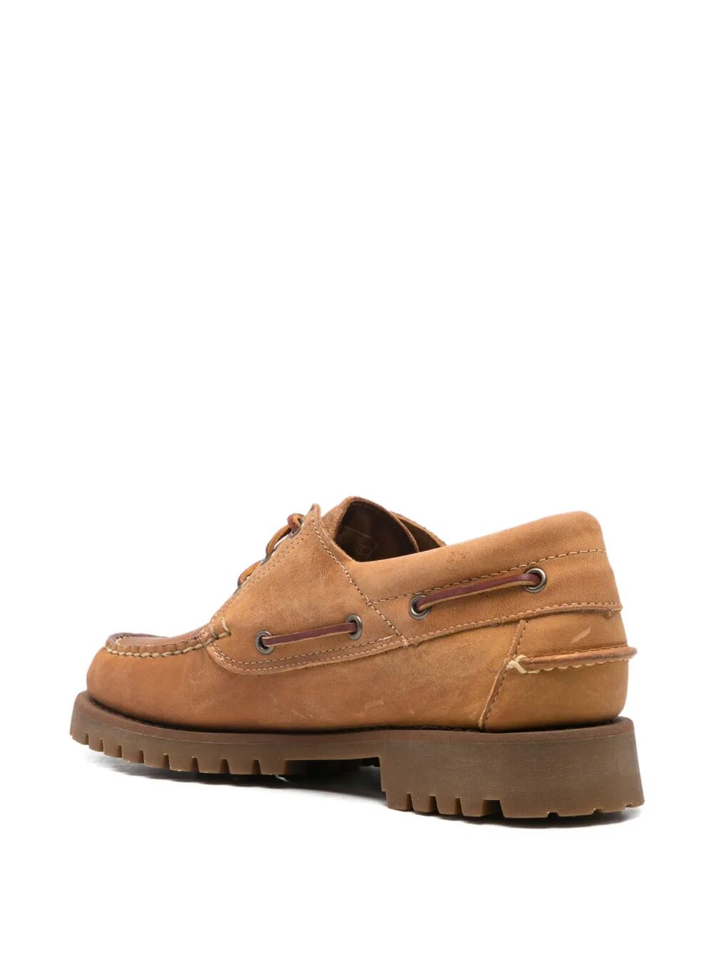 SEBAGO Lace-Up Crazy Horse Car Shoes for Men