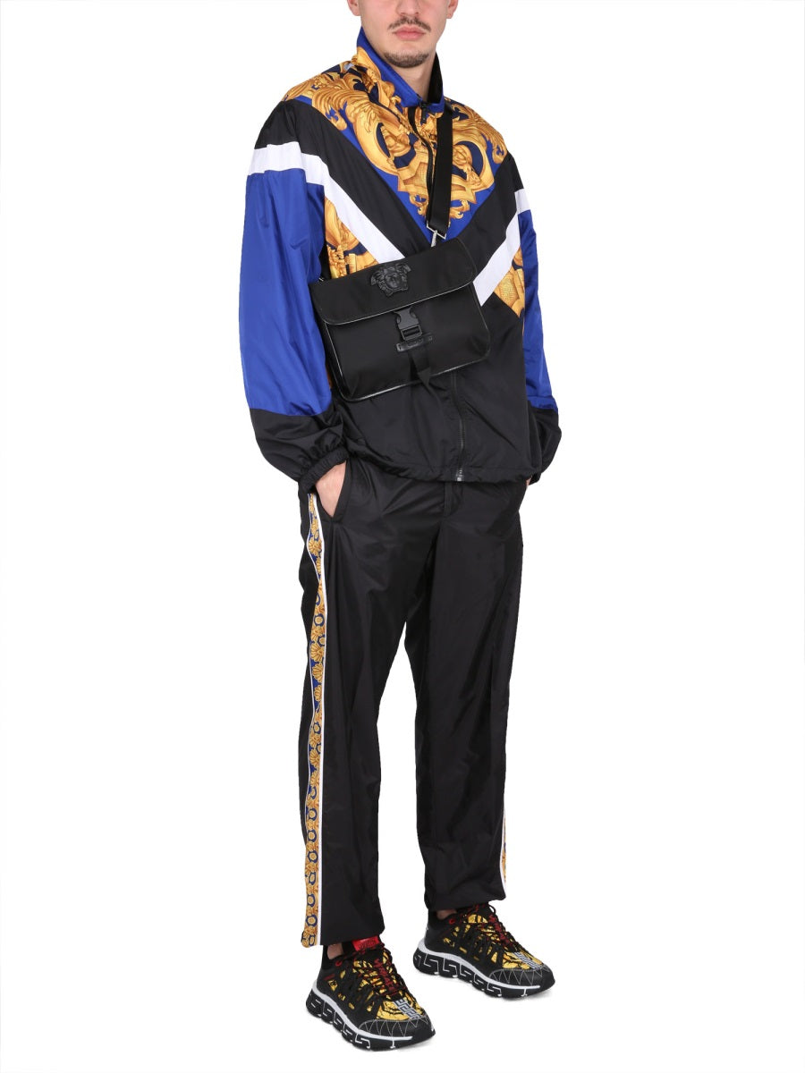 VERSACE Windproof Baroque Print Jacket