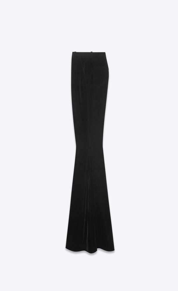 SAINT LAURENT Velvet Flare Pants for Women