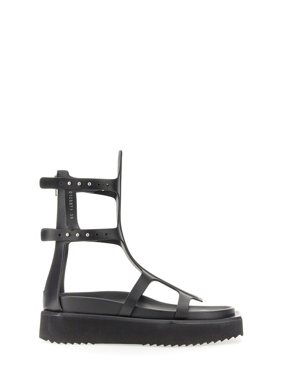 RICK OWENS Turbo Cyclops Spartan Sandals with 4.5 cm Sole