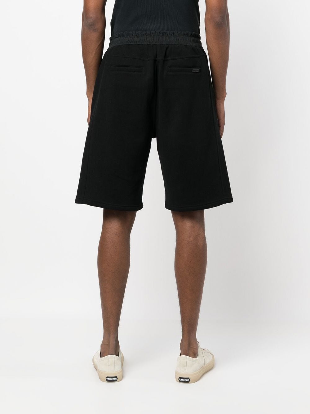 SAINT LAURENT Men's Mini Cotton Swimming Shorts