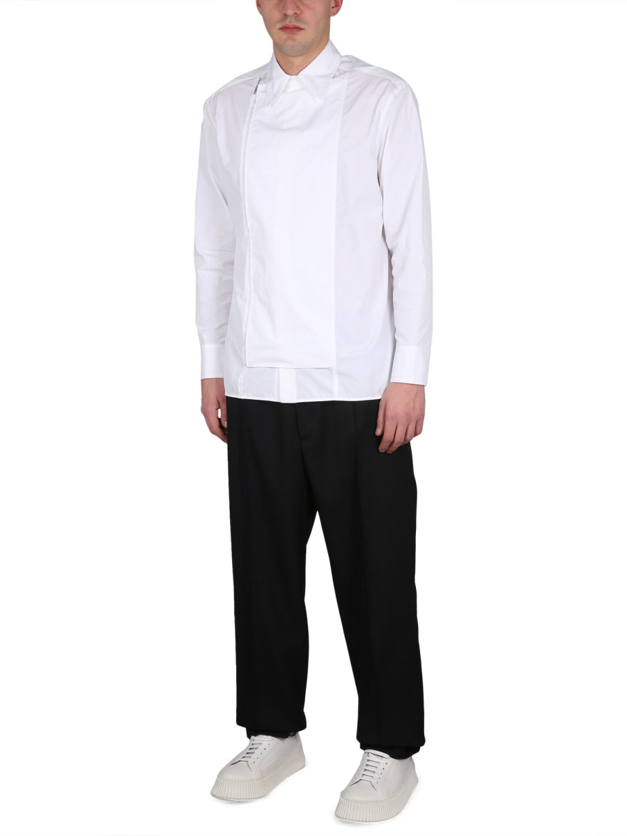 JIL SANDER Classic Zip-Front Shirt