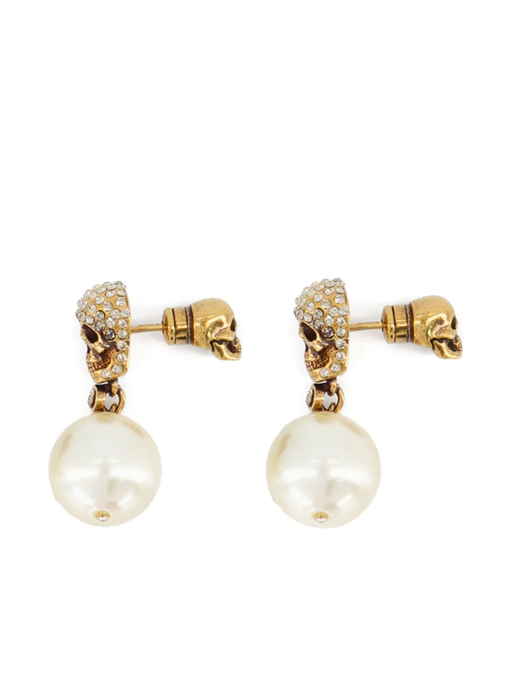 ALEXANDER MCQUEEN Mini Skull and Pea Earrings