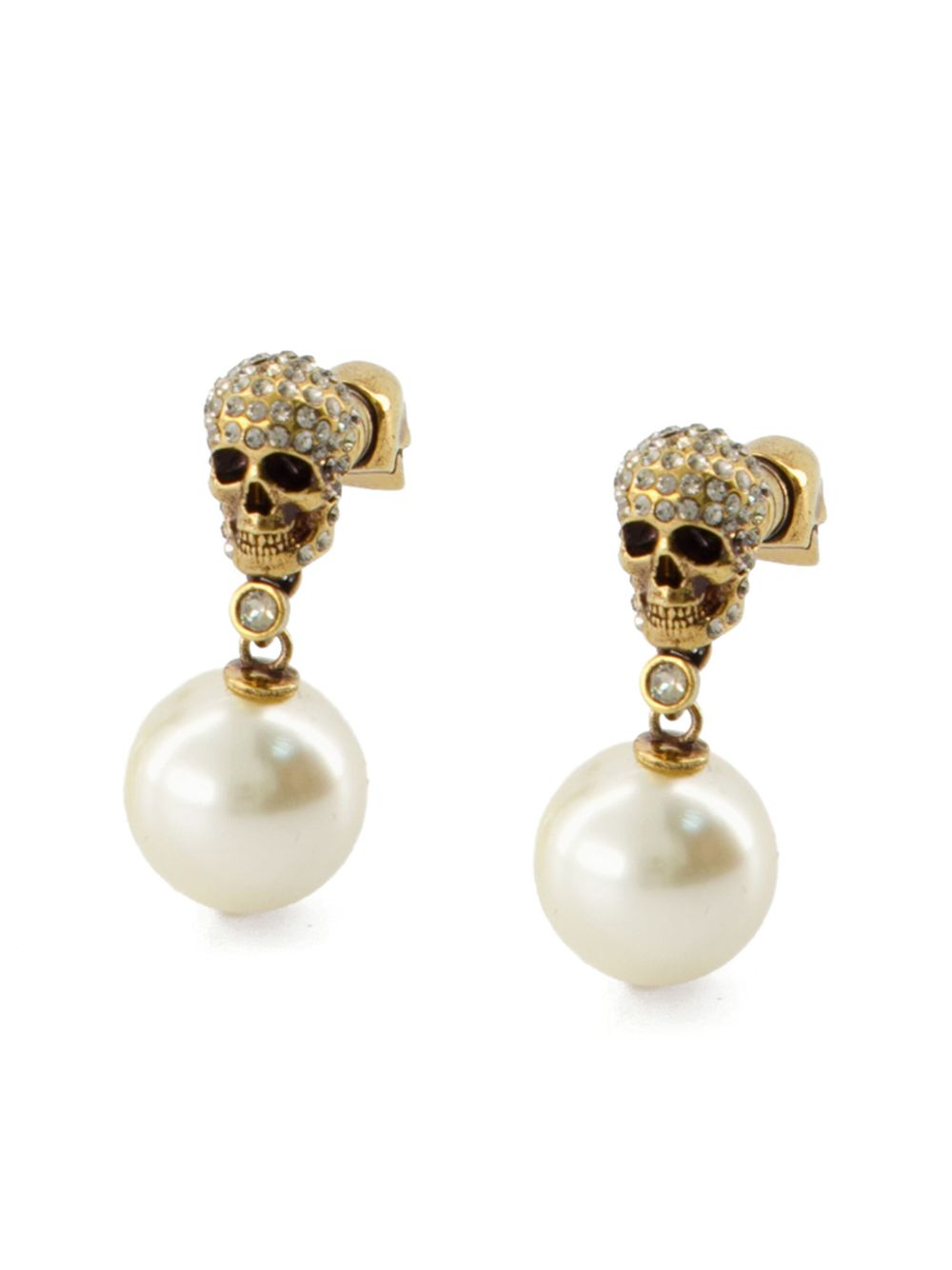 ALEXANDER MCQUEEN Mini Skull and Pea Earrings