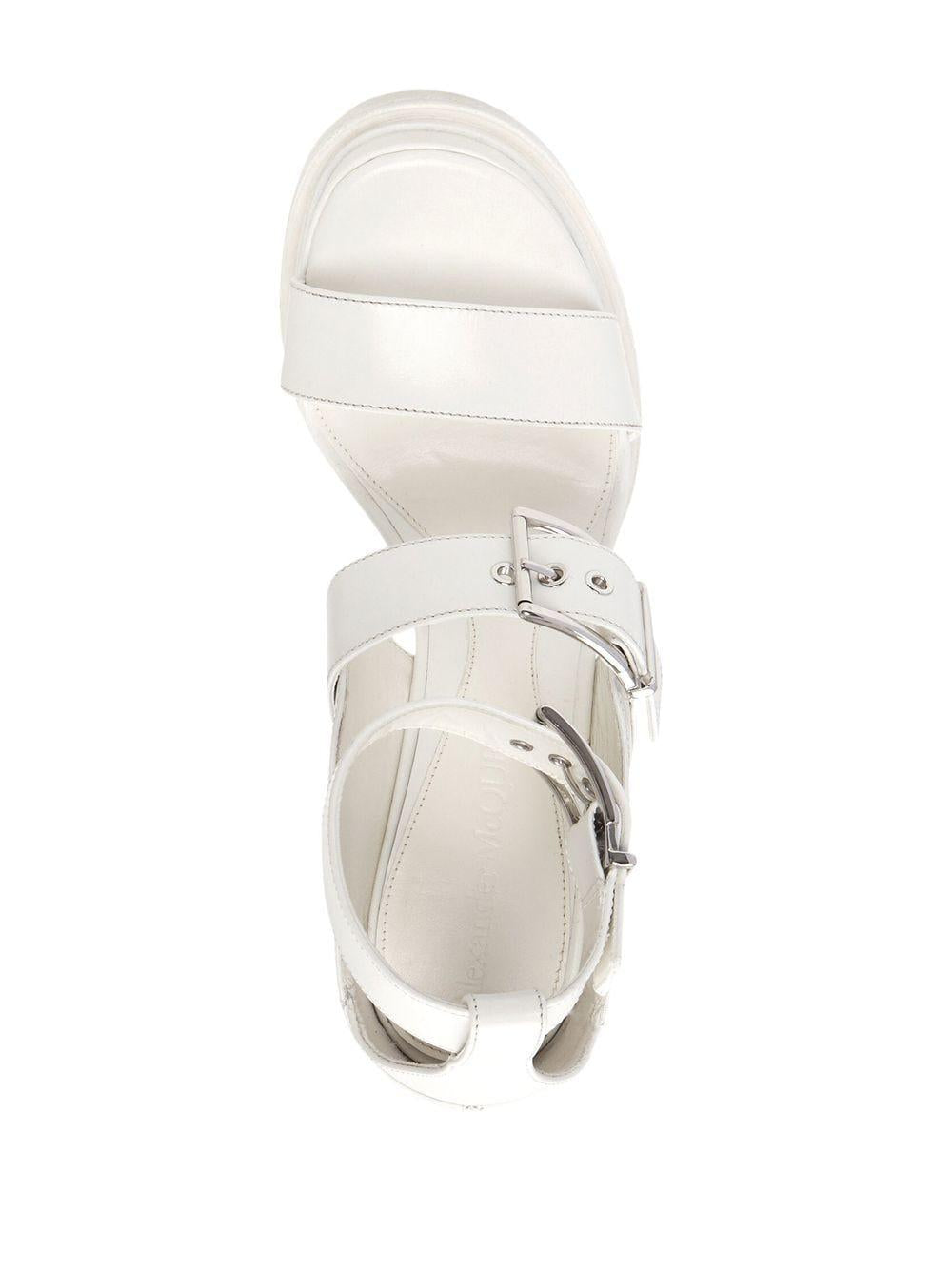 ALEXANDER MCQUEEN Elegant Women's Genuine Leather Sandals
