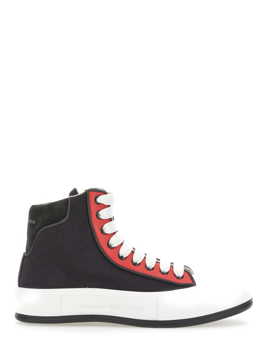 ALEXANDER MCQUEEN Men's Logo Sneakers with 3 cm Rubber Sole