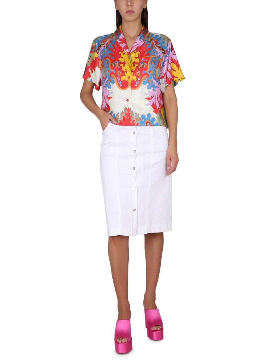 ETRO Silk Button-Up Shirt - Women's