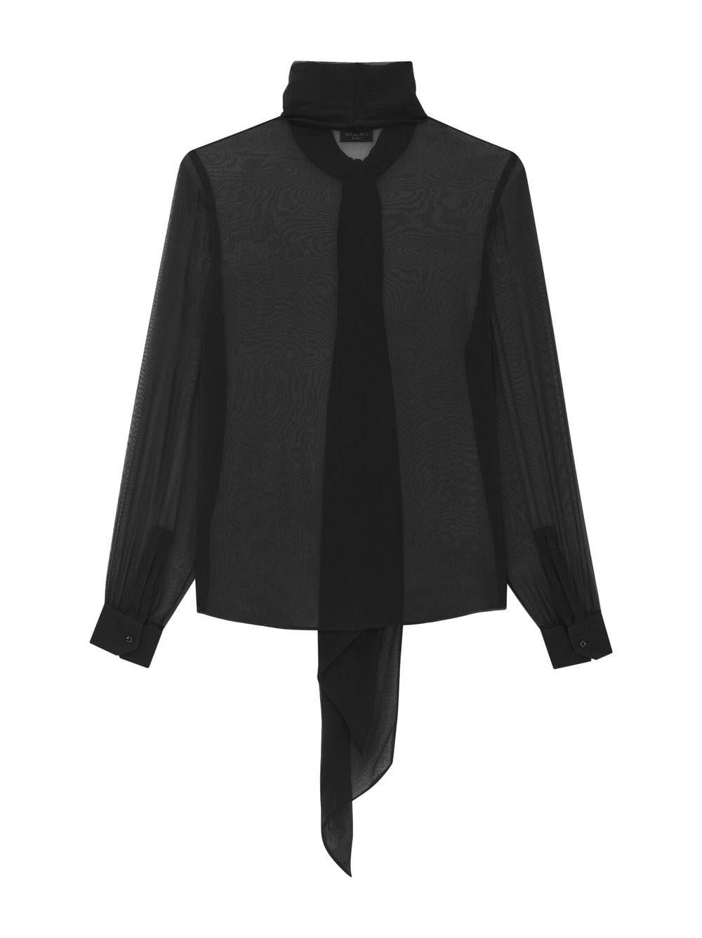 SAINT LAURENT Luxe Crepe Mini Blouse