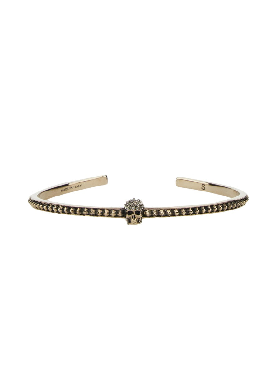 ALEXANDER McQUEEN Mini Skull Bracelet with Studs Detail