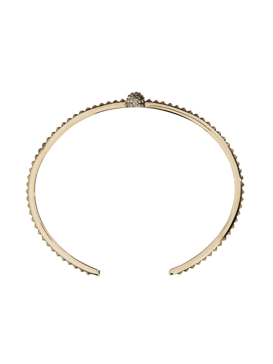 ALEXANDER McQUEEN Mini Skull Bracelet with Studs Detail