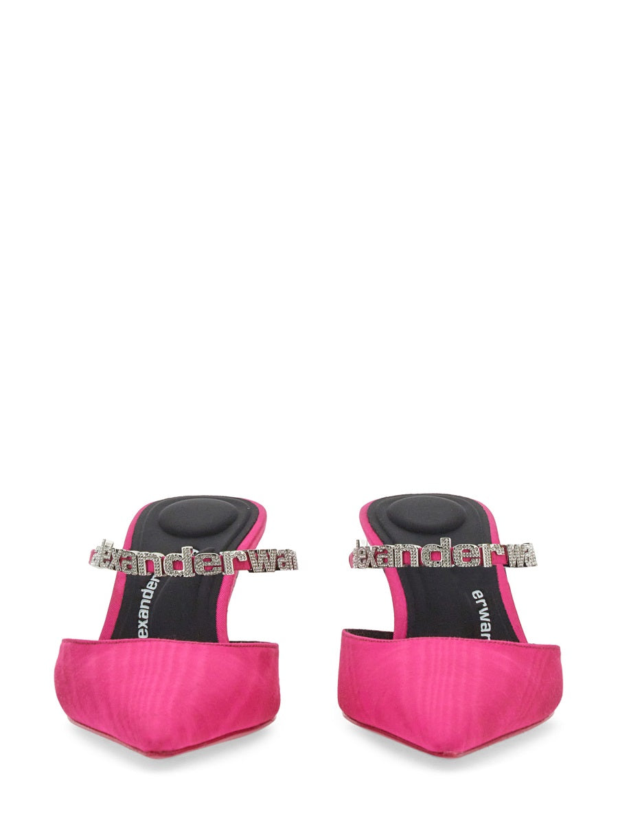 ALEXANDER WANG Mini Crystal Decor Heels with 6.5cm Heel Height