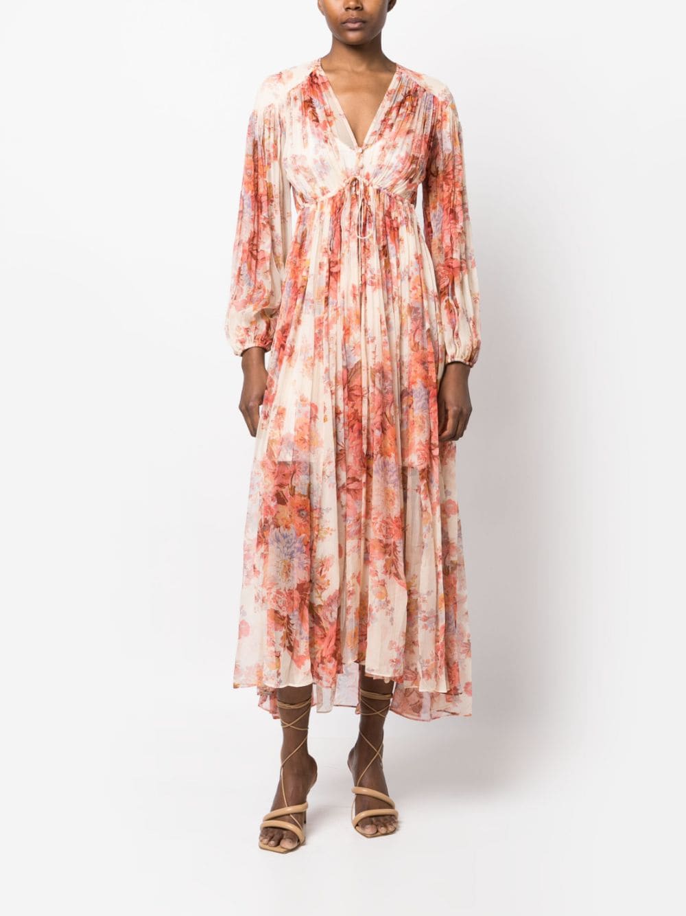 ZIMMERMANN Devi Floral Midi Dress for Women