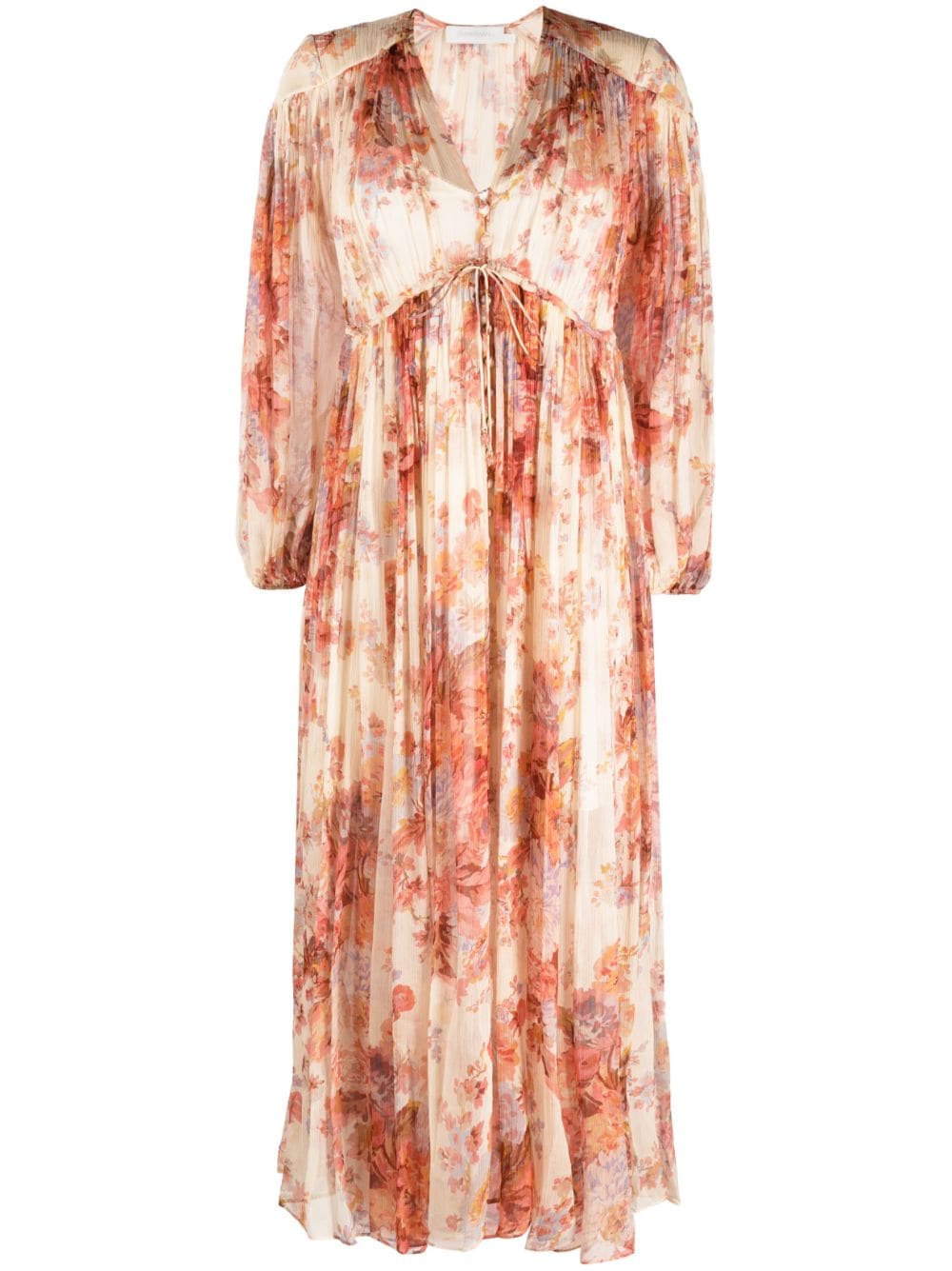 ZIMMERMANN Devi Floral Midi Dress for Women