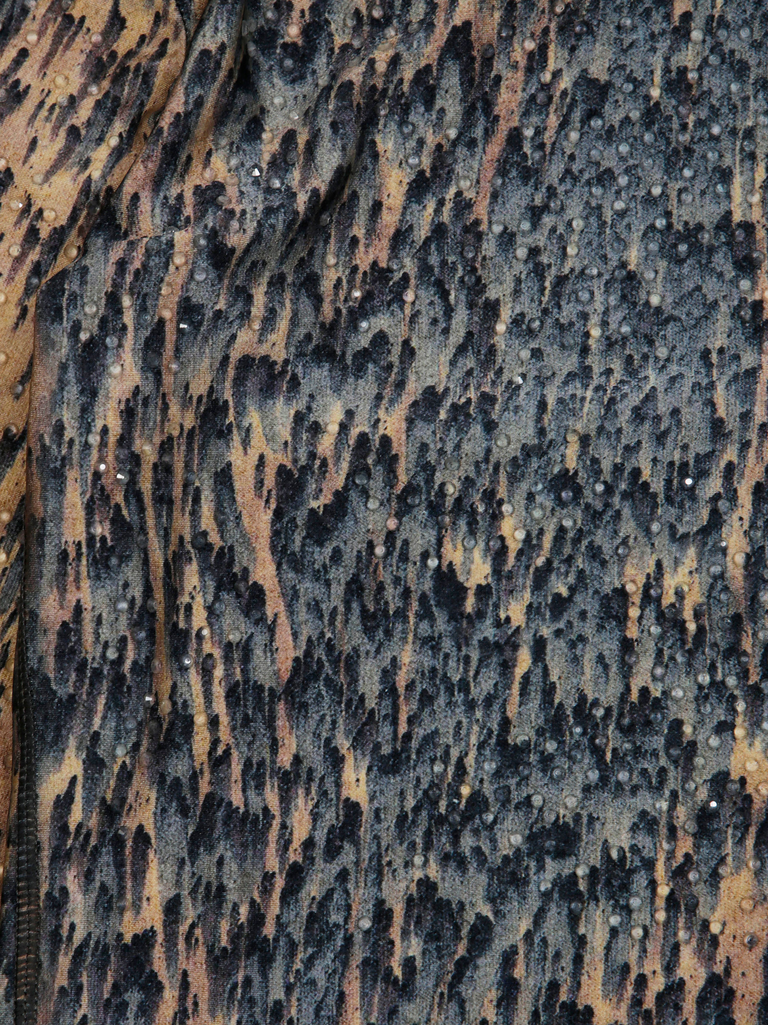 DIESEL Mini Animal Print Cropped Sweater