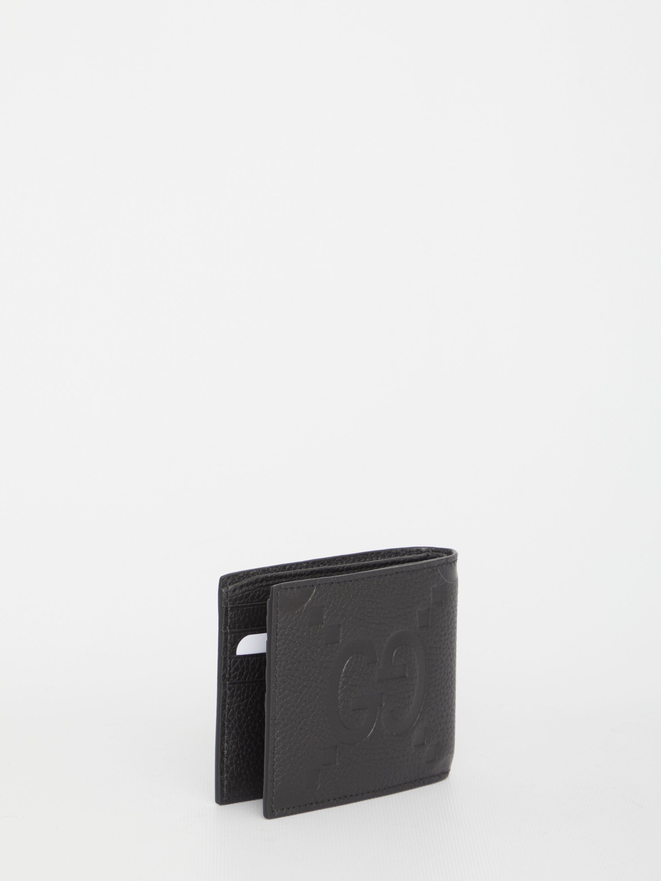 GUCCI Jumbo GG Leather Wallet - 9x11x1cm