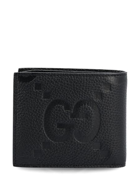 GUCCI Jumbo GG Leather Wallet - 9x11x1cm