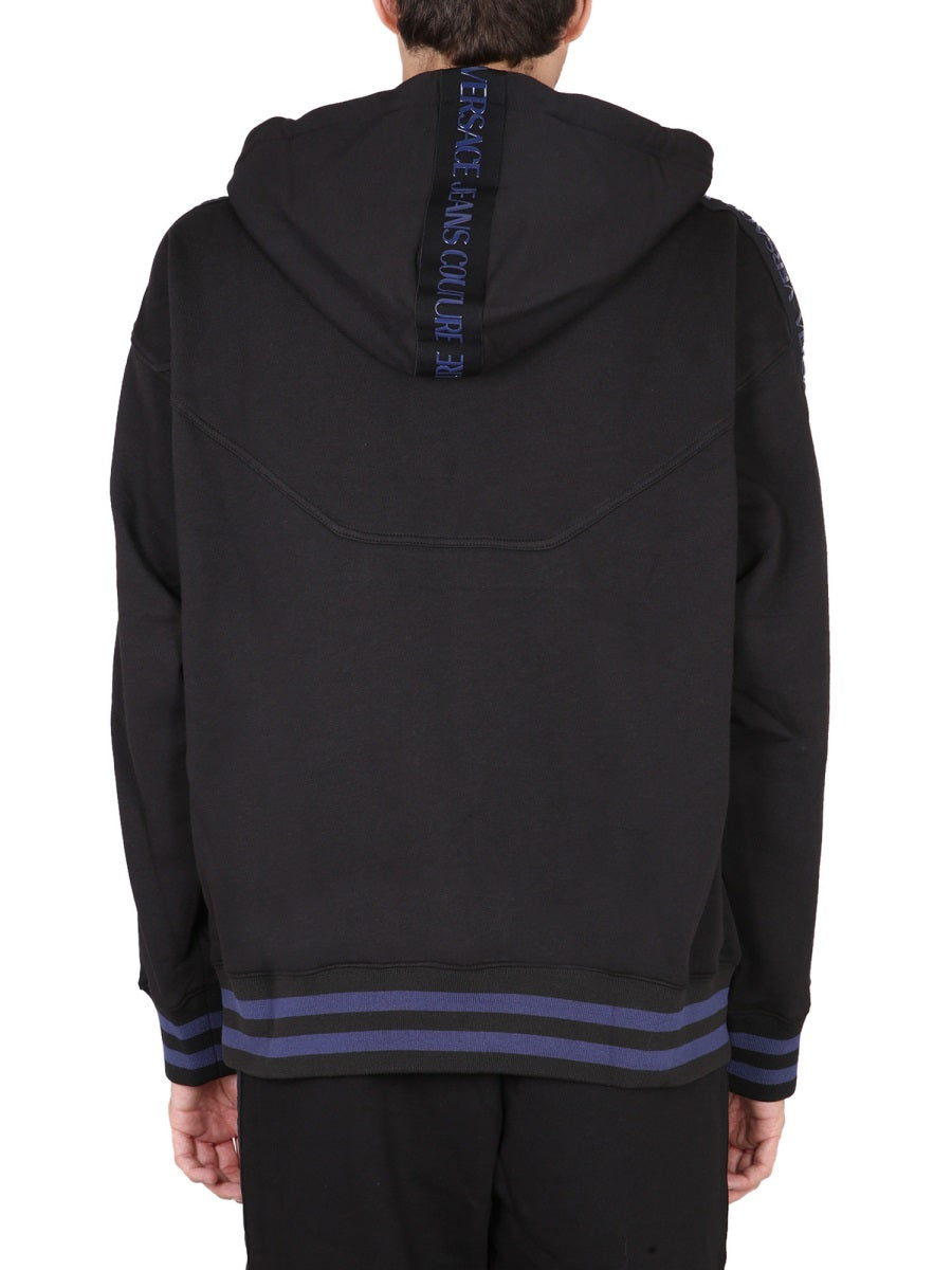 VERSACE JEANS COUTURE Men's Couture Hoodie with Drawstring