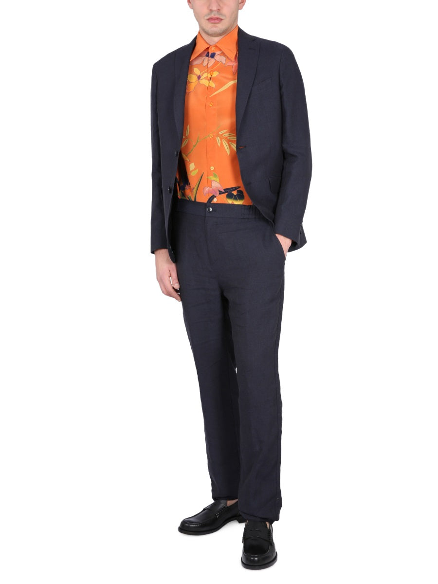 ETRO Men's Single-Breasted Jacket with Notched Lapels