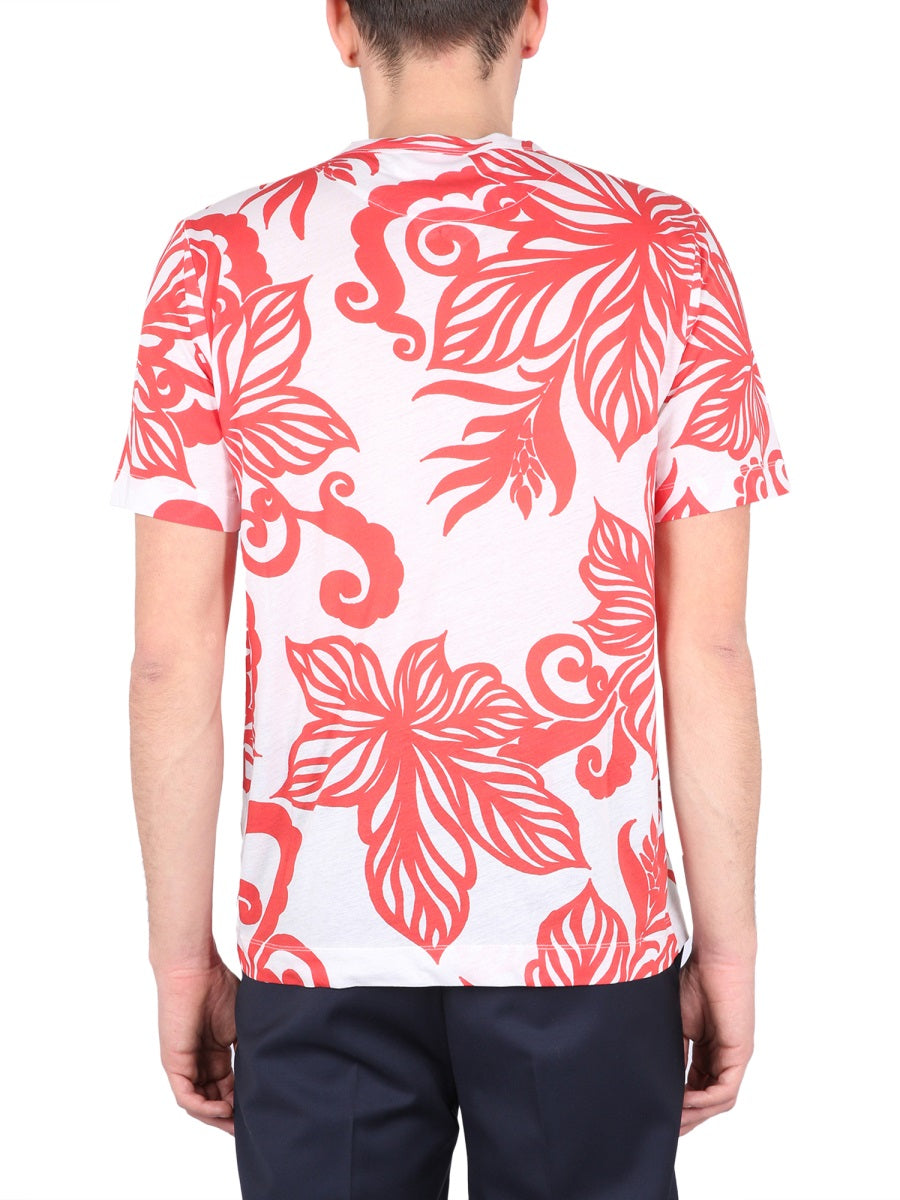 DRIES VAN NOTEN Floral Crewneck T-Shirt for Men