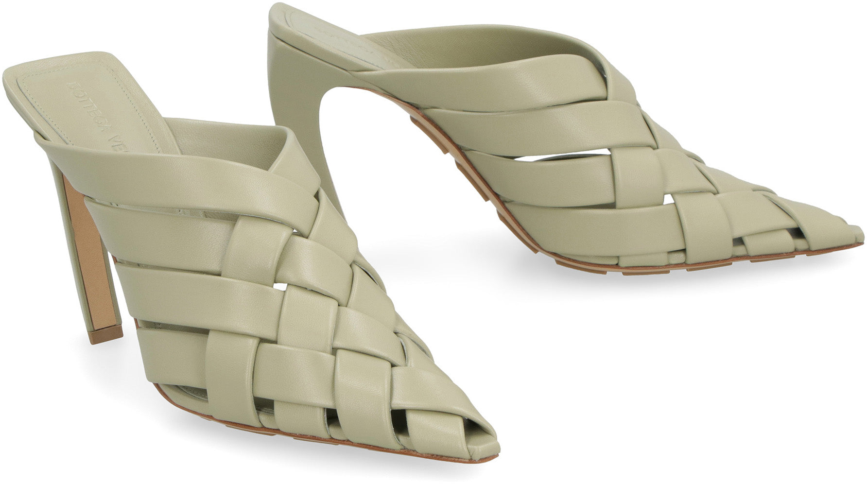 BOTTEGA VENETA Alfie Leather Flat Sandals for Women