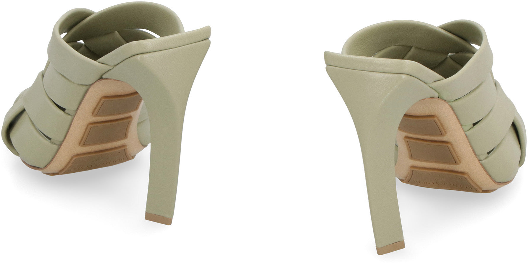 BOTTEGA VENETA Alfie Leather Flat Sandals for Women