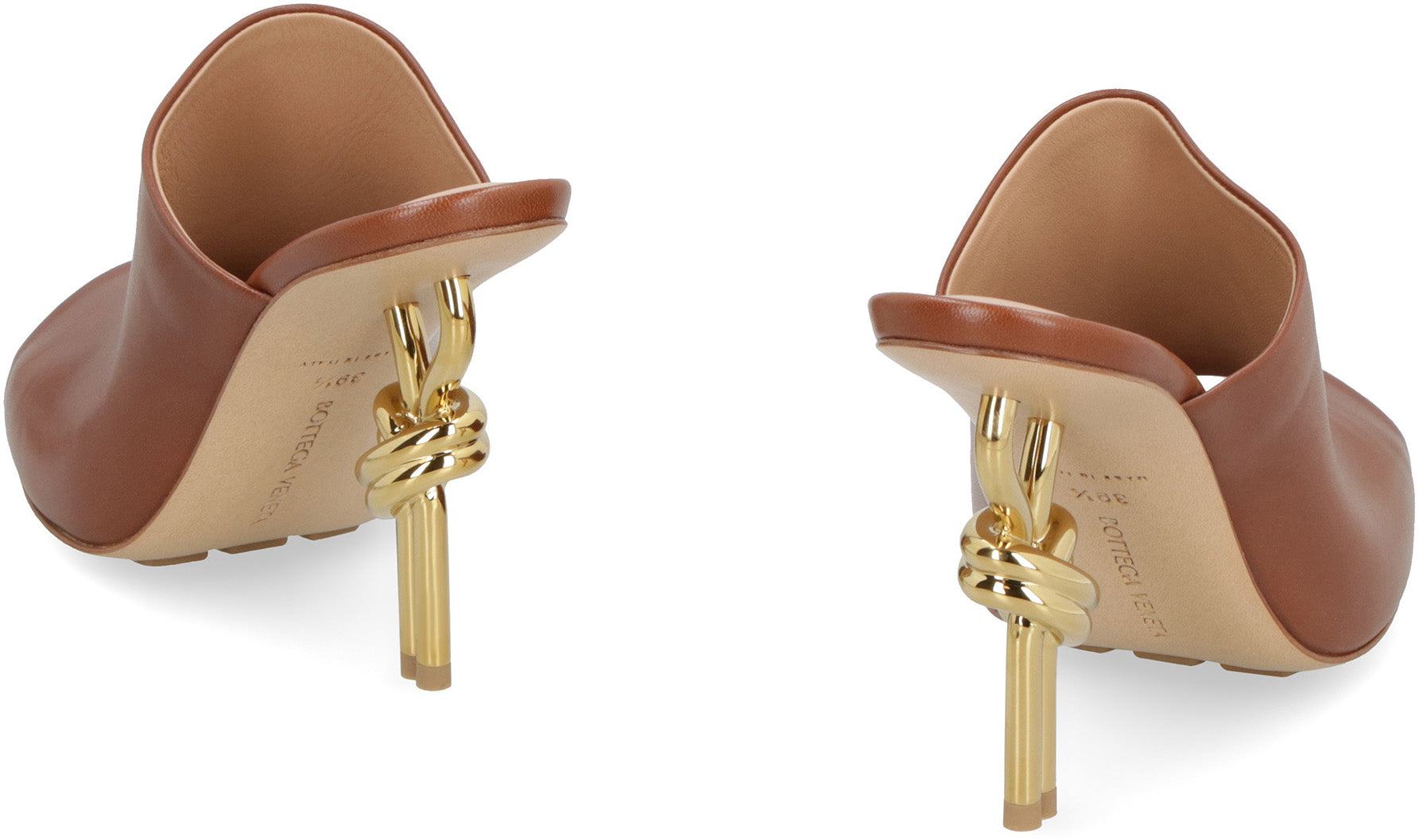 BOTTEGA VENETA Nappa Leather Knot Flat Sandals for Women