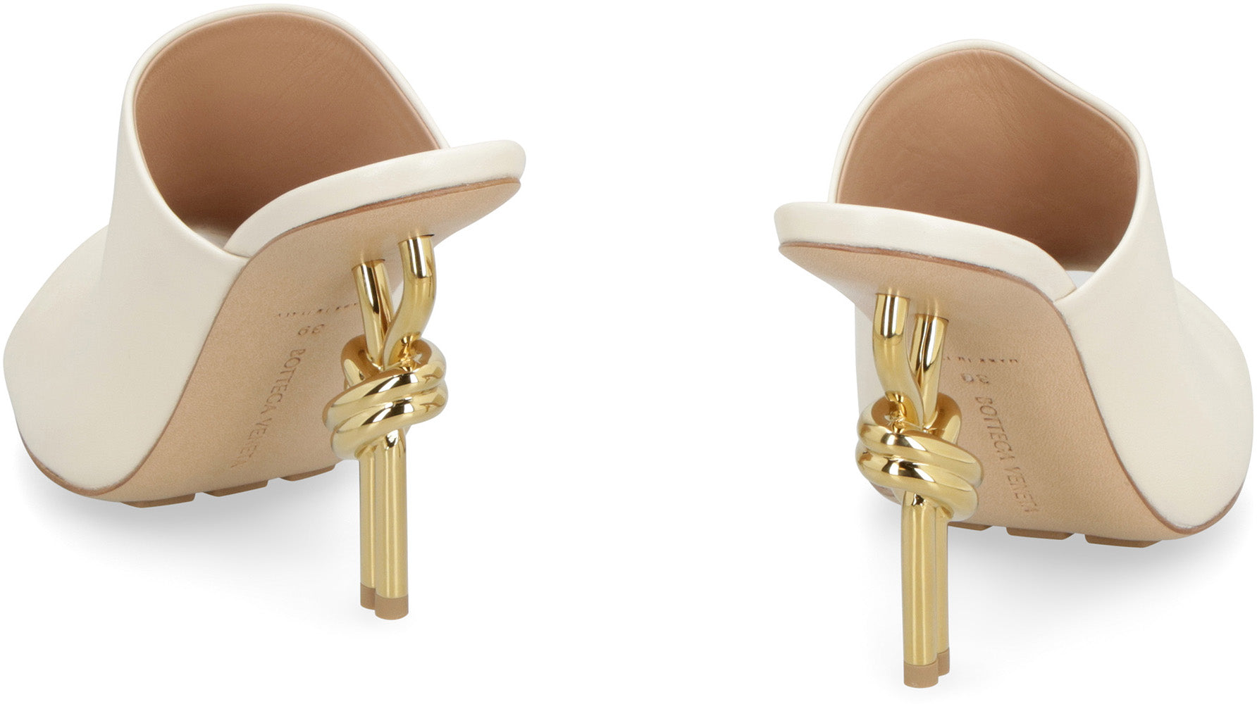 BOTTEGA VENETA Knot Leather Flat Sandals for Women