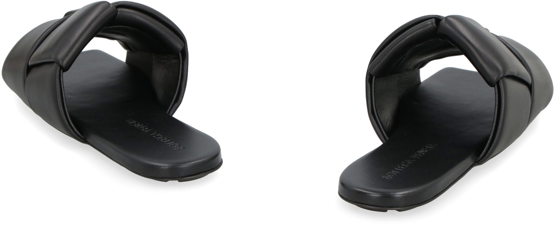 BOTTEGA VENETA Patch Leather Flat Sandals for Women