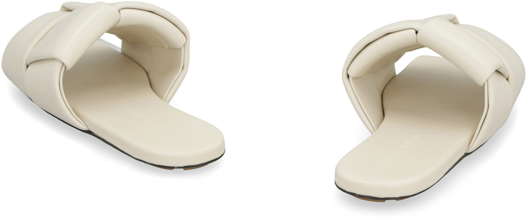BOTTEGA VENETA Patch Leather Flat Sandals
