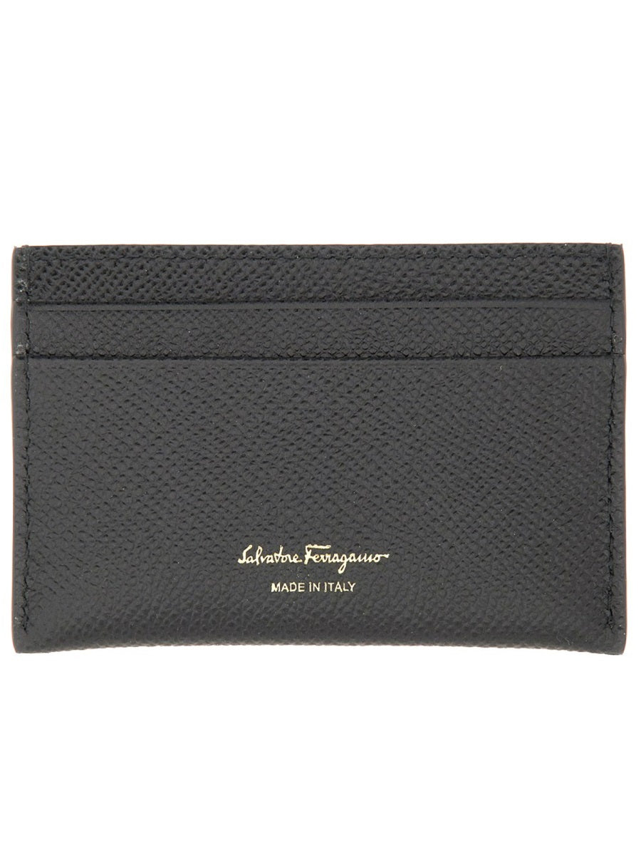 Ferragamo Mini Gancini Hook Card Holder