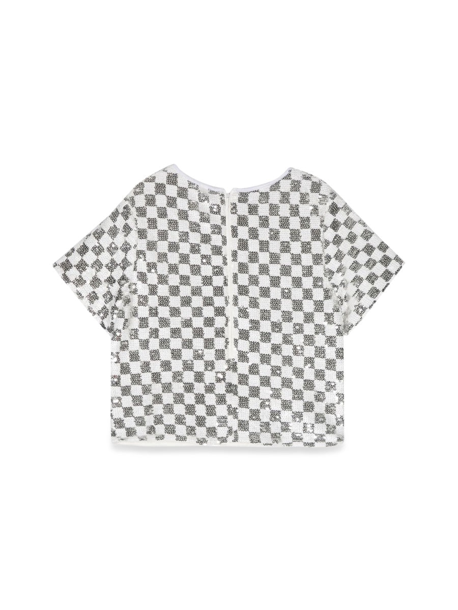 MICHAEL KORS Mini Squares Pattern Top for Girls