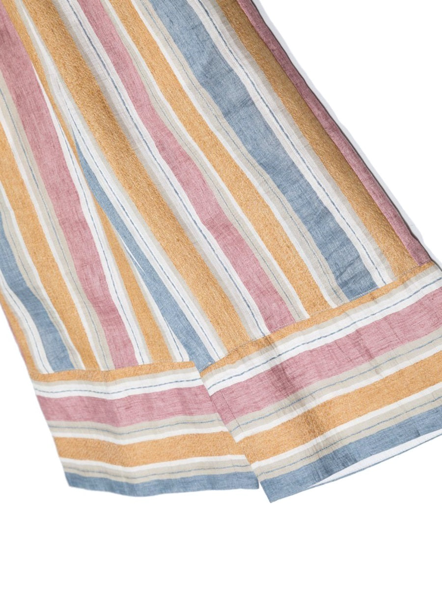 IL GUFO Mini Striped Capri Pants for Girls