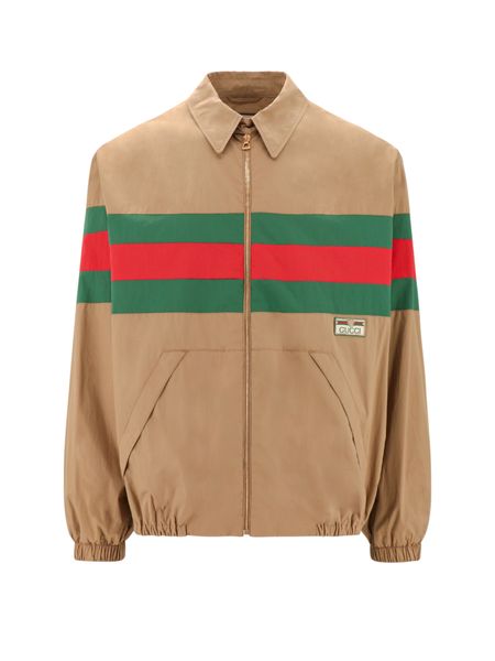 GUCCI Zippered Cotton Jacket for Men - Fall/Winter 2023