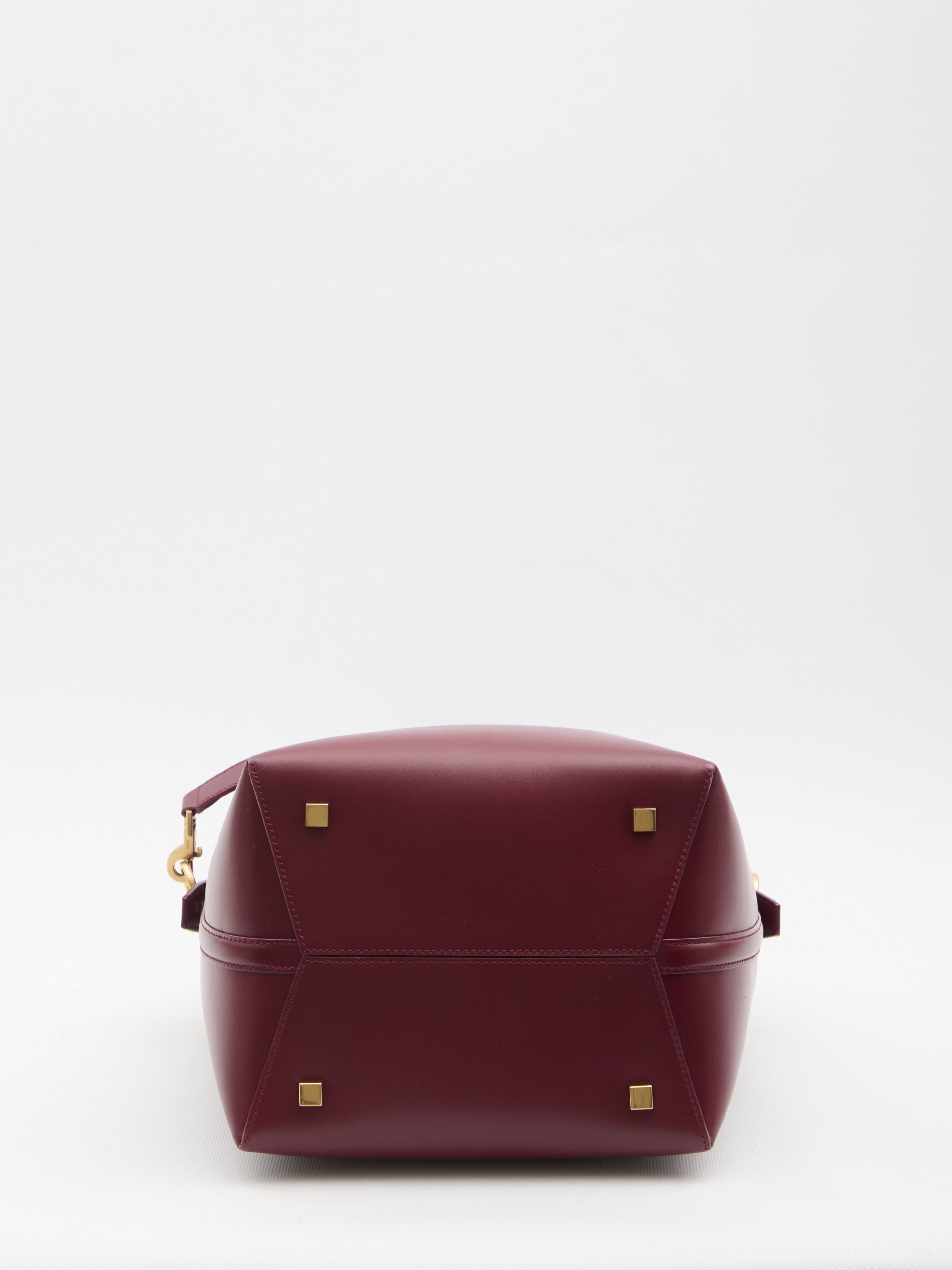 SAINT LAURENT Mini Bucket Handbag with Glossy Finish - 20 x 25 x 16 cm