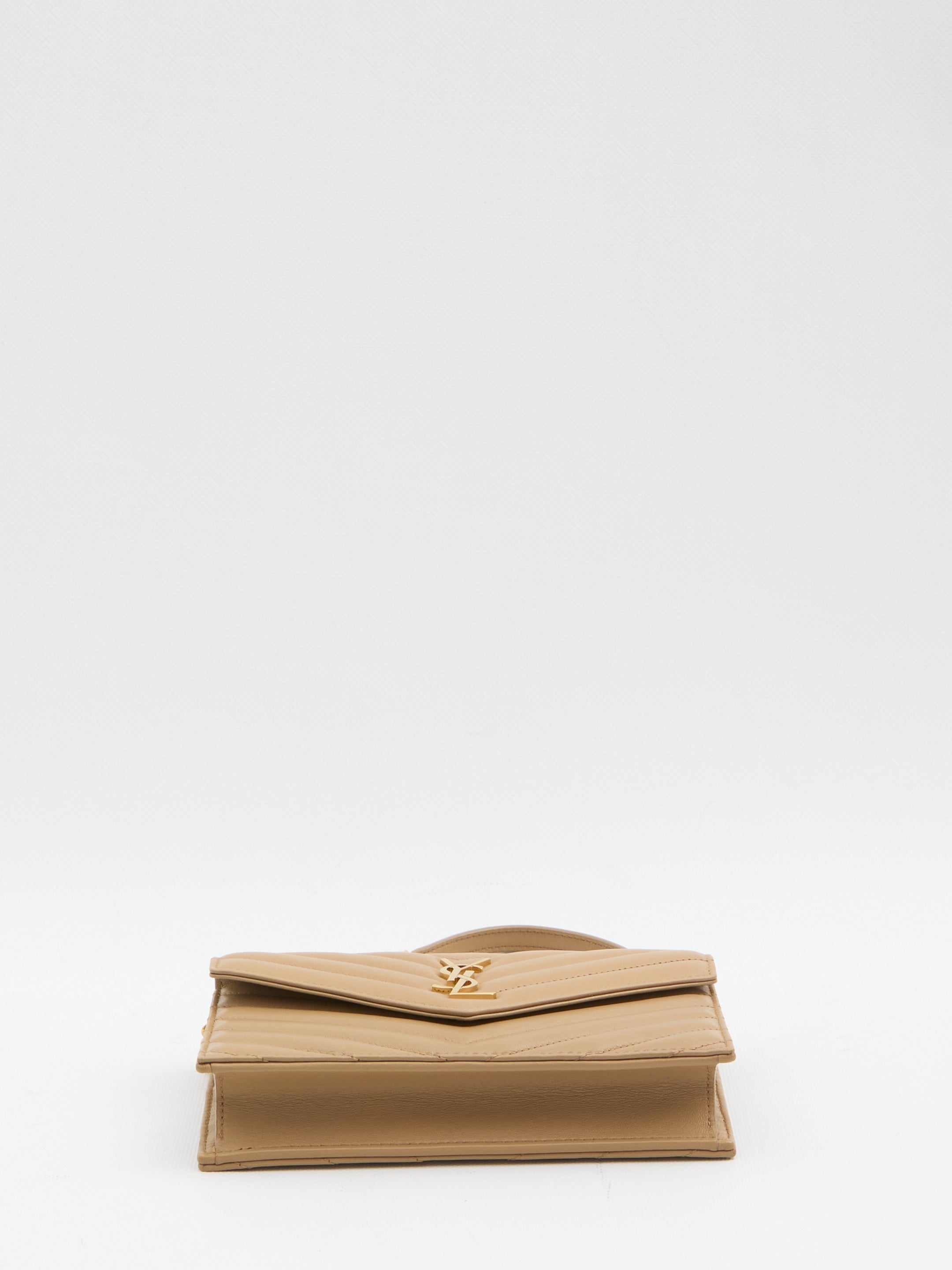 SAINT LAURENT Mini Envelope Wallet with Chain