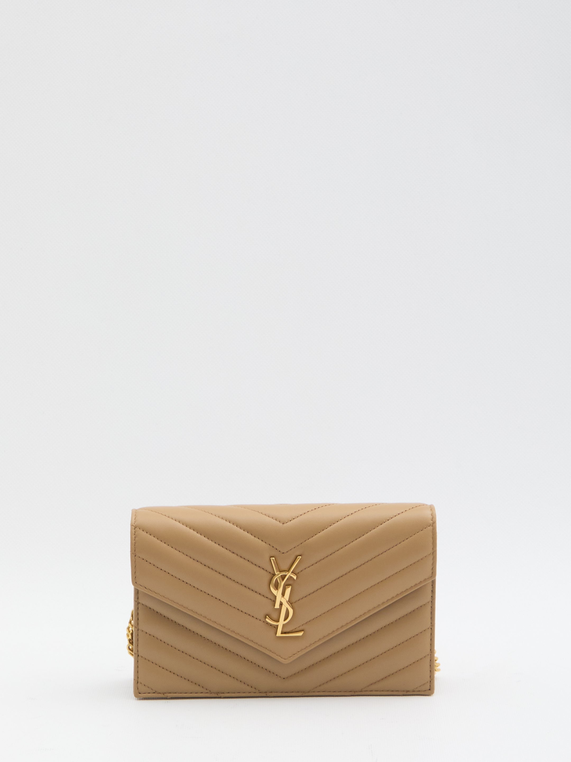 SAINT LAURENT Mini Envelope Wallet with Chain