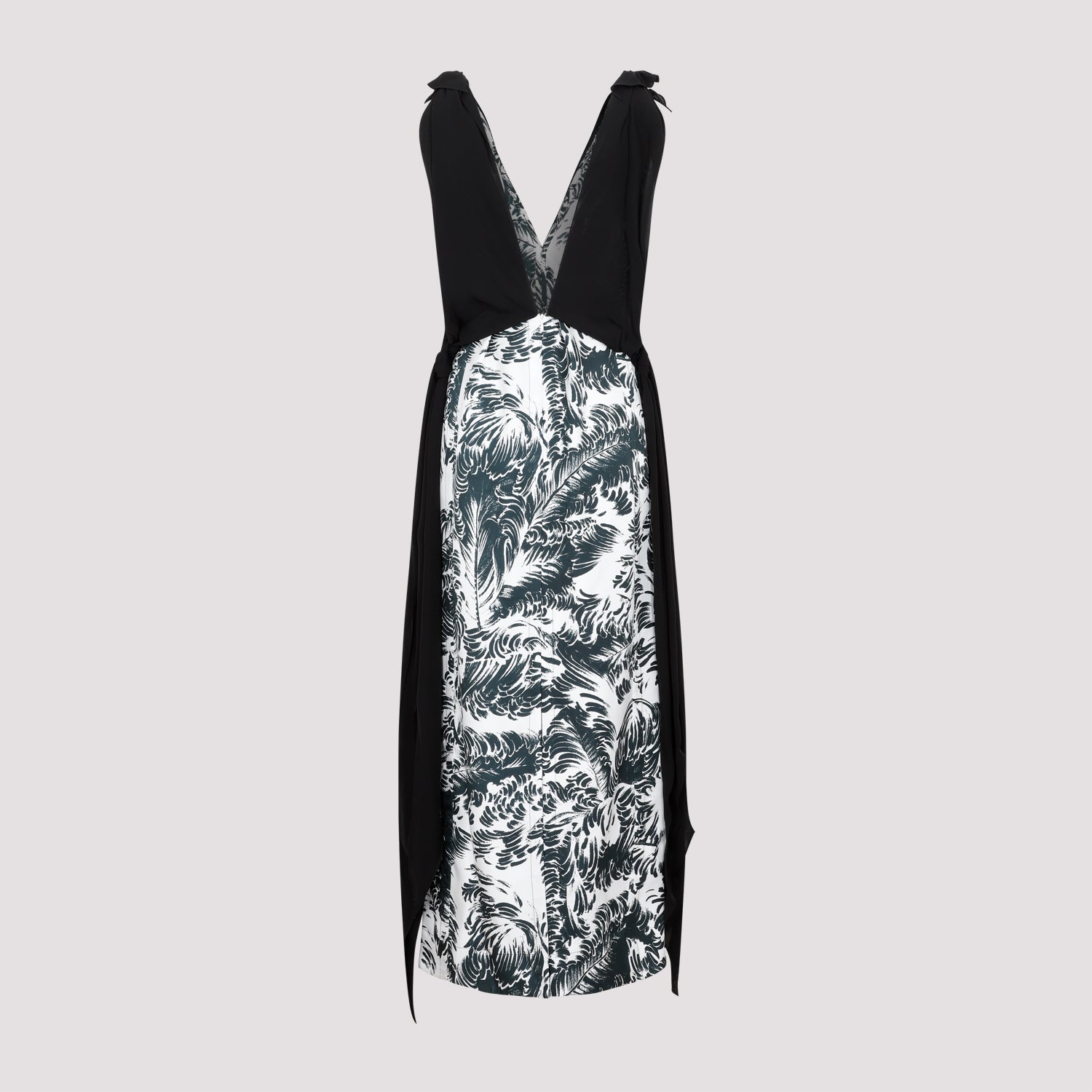 BOTTEGA VENETA Silk Printed Long Dress for Women