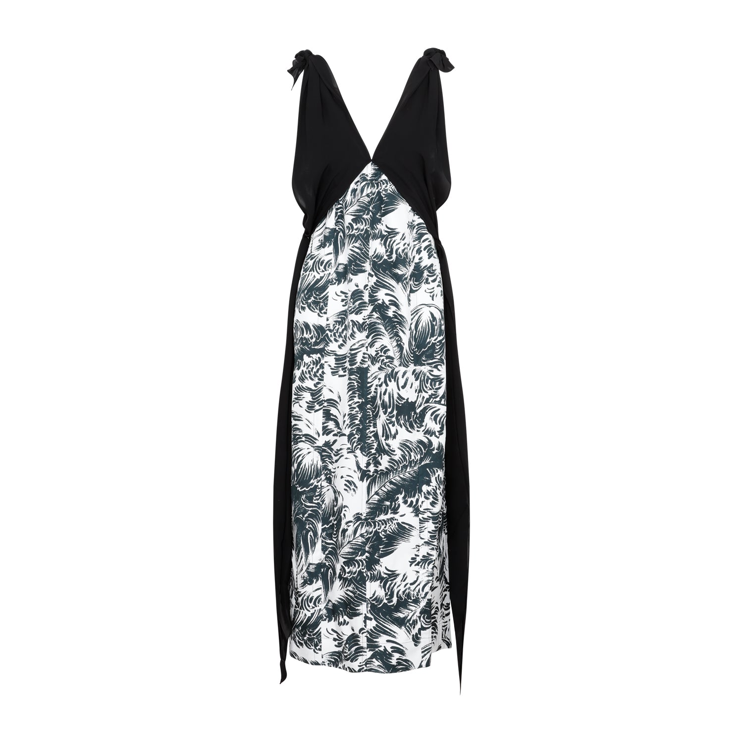 BOTTEGA VENETA Silk Printed Long Dress for Women
