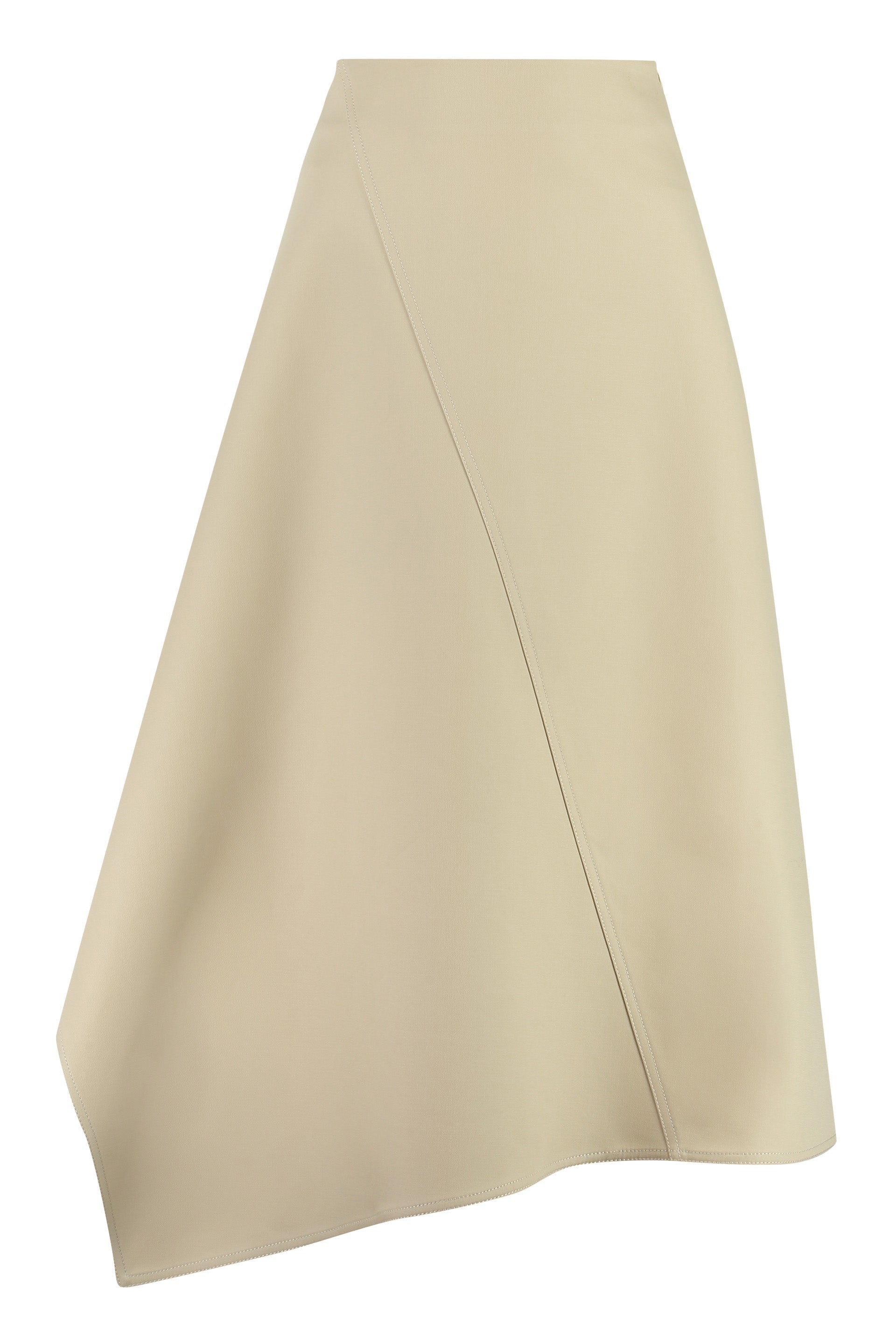 BOTTEGA VENETA Asymmetrical Cotton Midi Skirt for Women