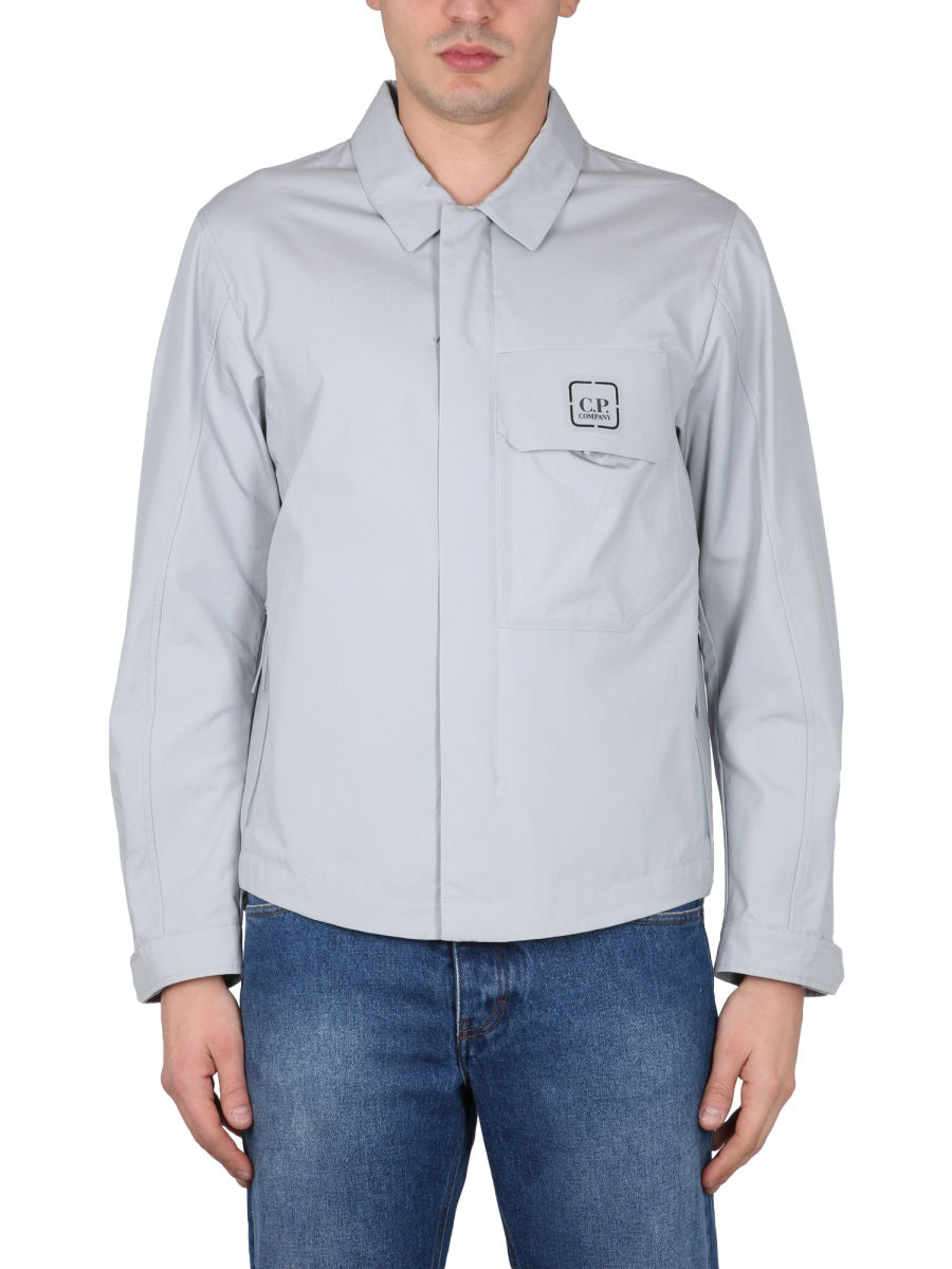 C.P. COMPANY Classic Collar Zip-Up Shirt for Men