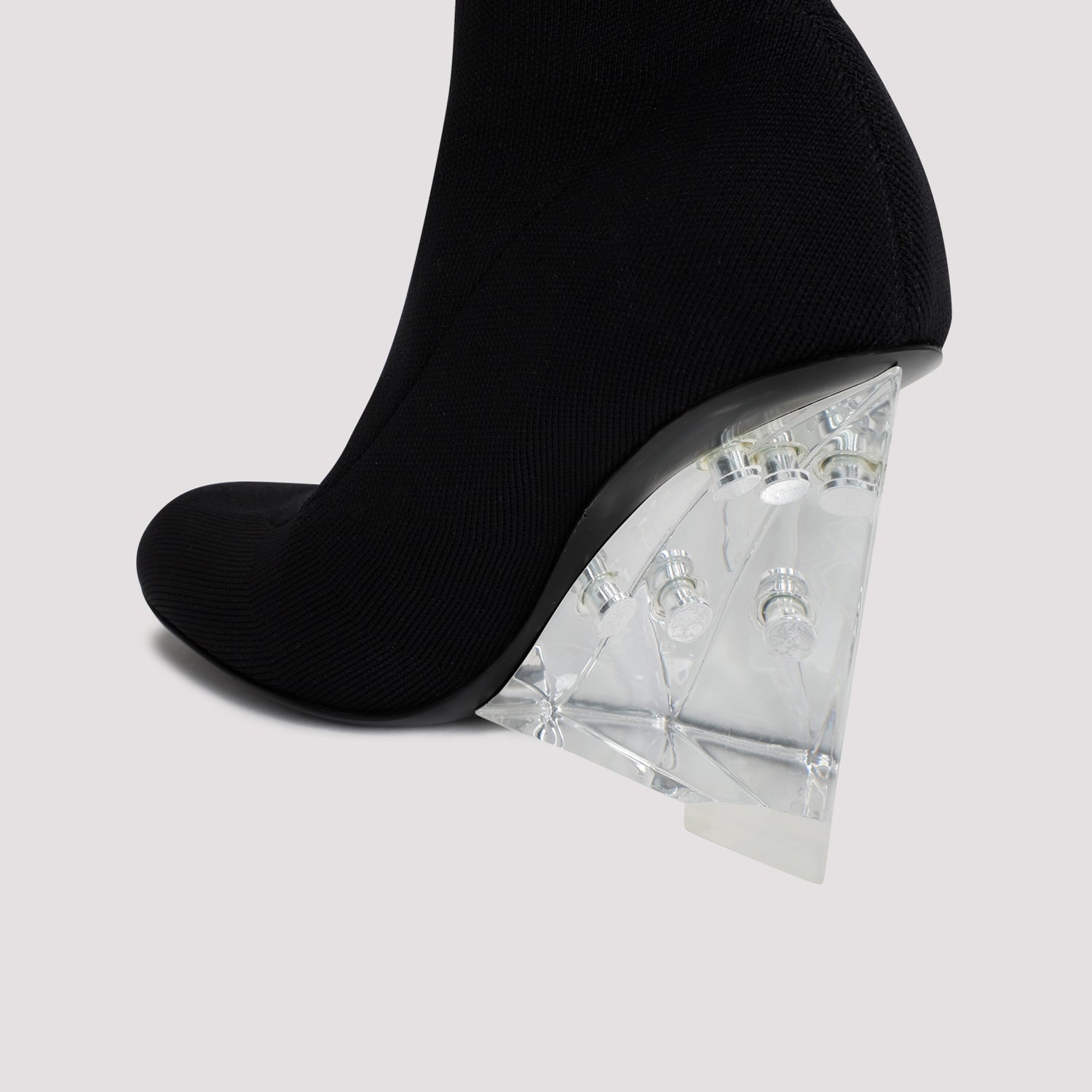 ALEXANDER MCQUEEN Stretch Nylon Shard Ankle Boots for Women