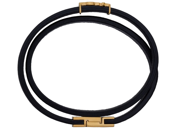 SAINT LAURENT Elegant Leather Bijoux Bracelet for Women