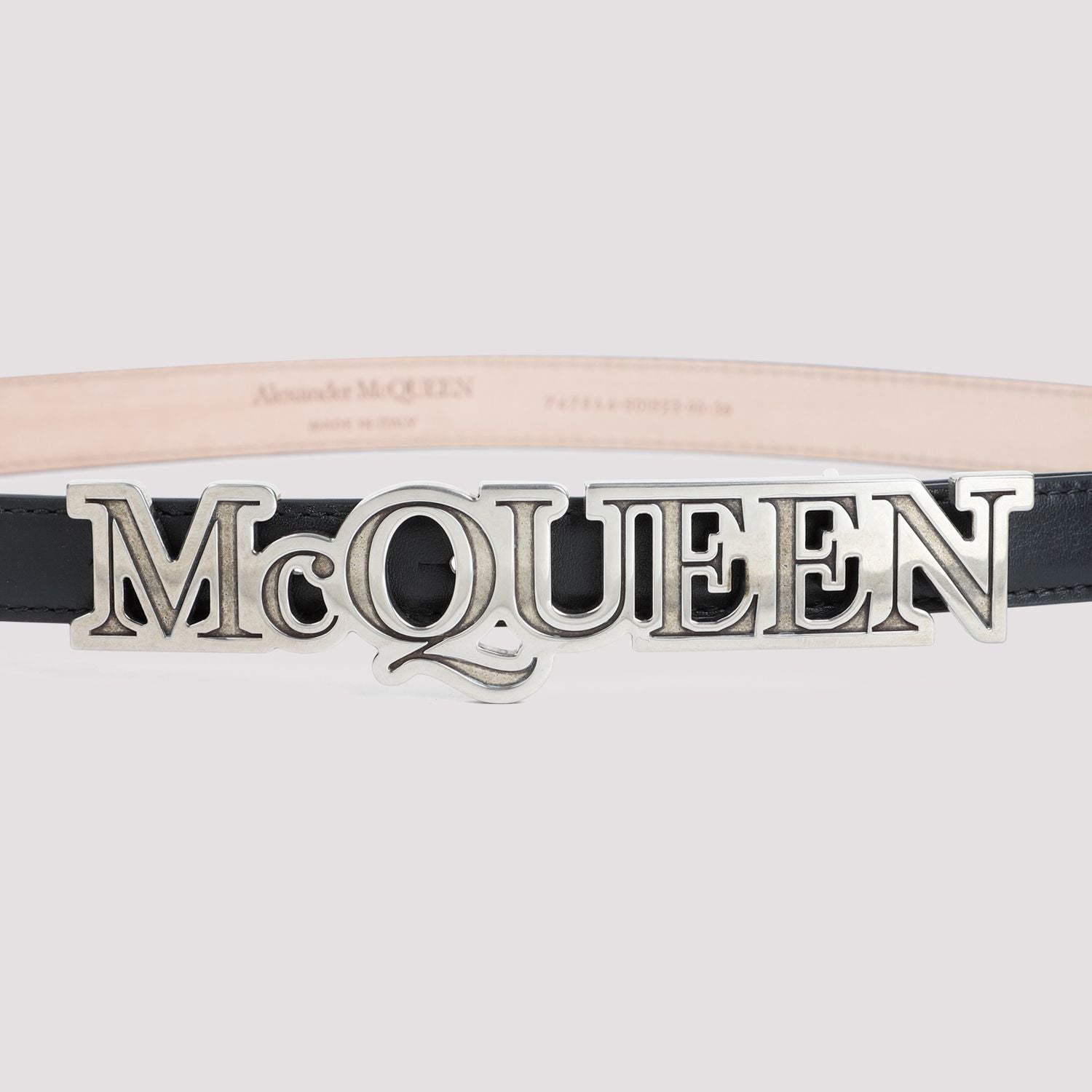 ALEXANDER MCQUEEN Classic Leather Belt for Men