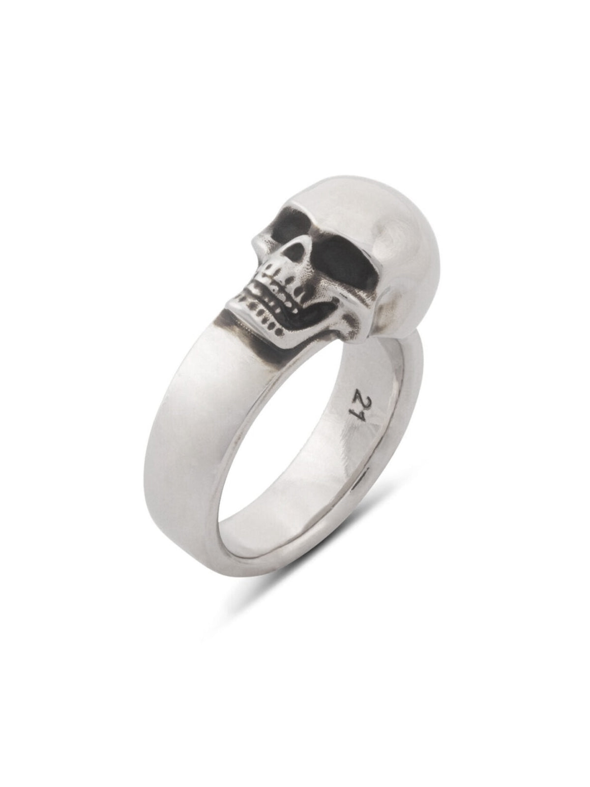 ALEXANDER MCQUEEN Mini Skull Logo Ring for Men