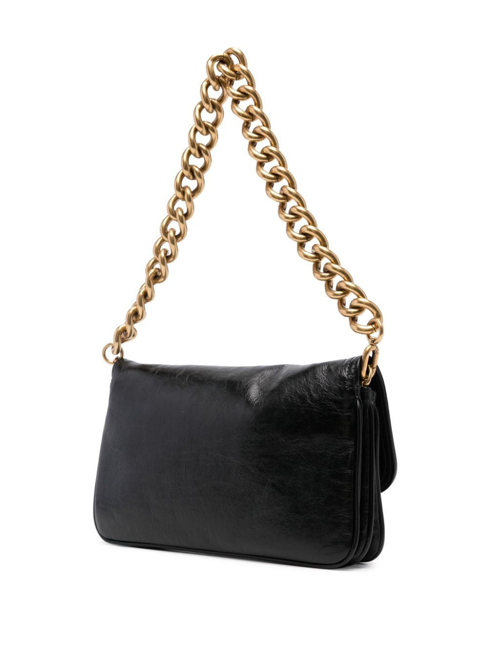 BALENCIAGA Mini BB Flap Leather Handbag