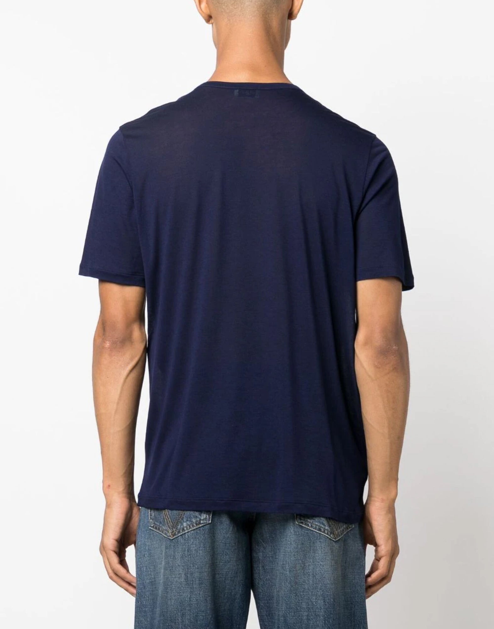 SAINT LAURENT Embroidered Logo T-Shirt - Short Sleeve