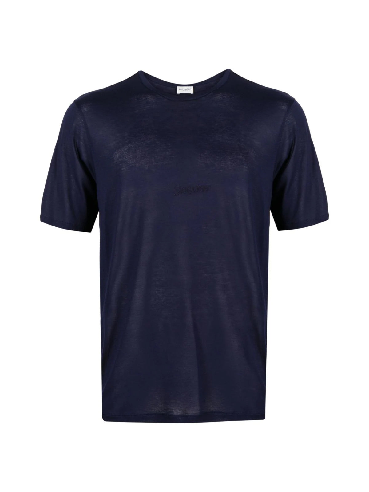 SAINT LAURENT Embroidered Logo T-Shirt - Short Sleeve