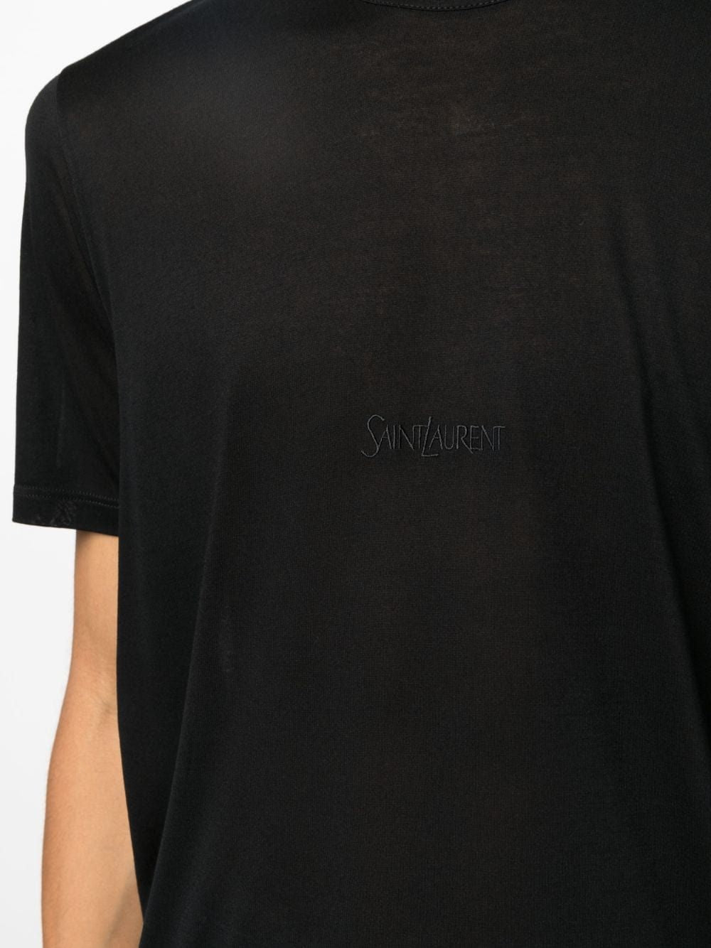 SAINT LAURENT Short-Sleeved Crewneck T-Shirt for Men - Regular Fit